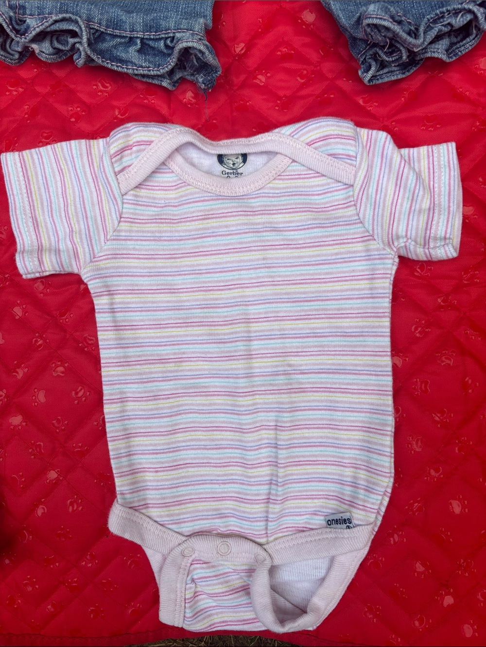 Baby Girls Mixed Clothing Set with Pink, Blue, Floral & Green Bibi 3M BUNDLE - Picture 7 of 9